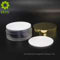 100g empty two layers body butter use acrylic cosmetic jar with gold cap